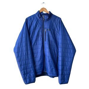 REI Co-Op Men's Revelcloud II Puffer Jacket Outdoor Hiking Full Zip Blue Sz XXL